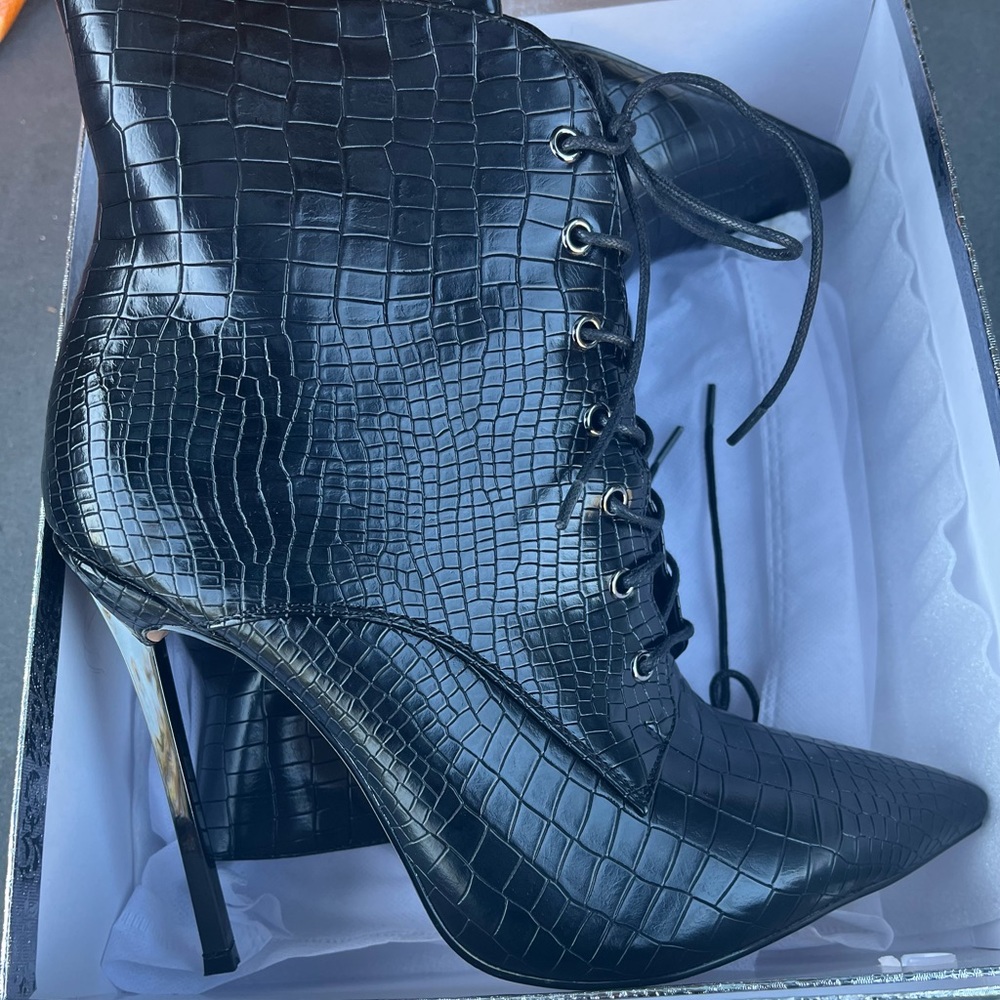 Sharp Black Boots